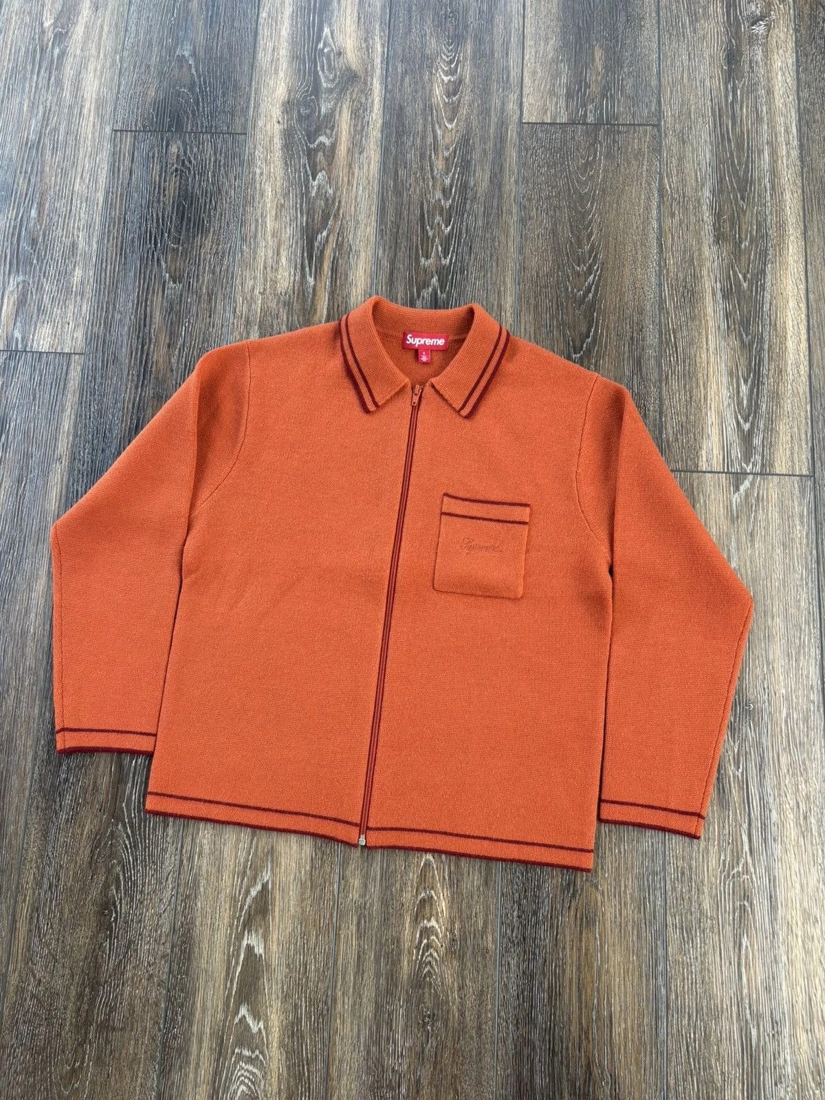 Supreme — Supreme Zip Up Polo Sweater — streetwear — resale