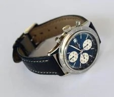 Breitling A13023 Navitimer AVI Automatic Chronograph 41mm Blue Panda Dial! 4