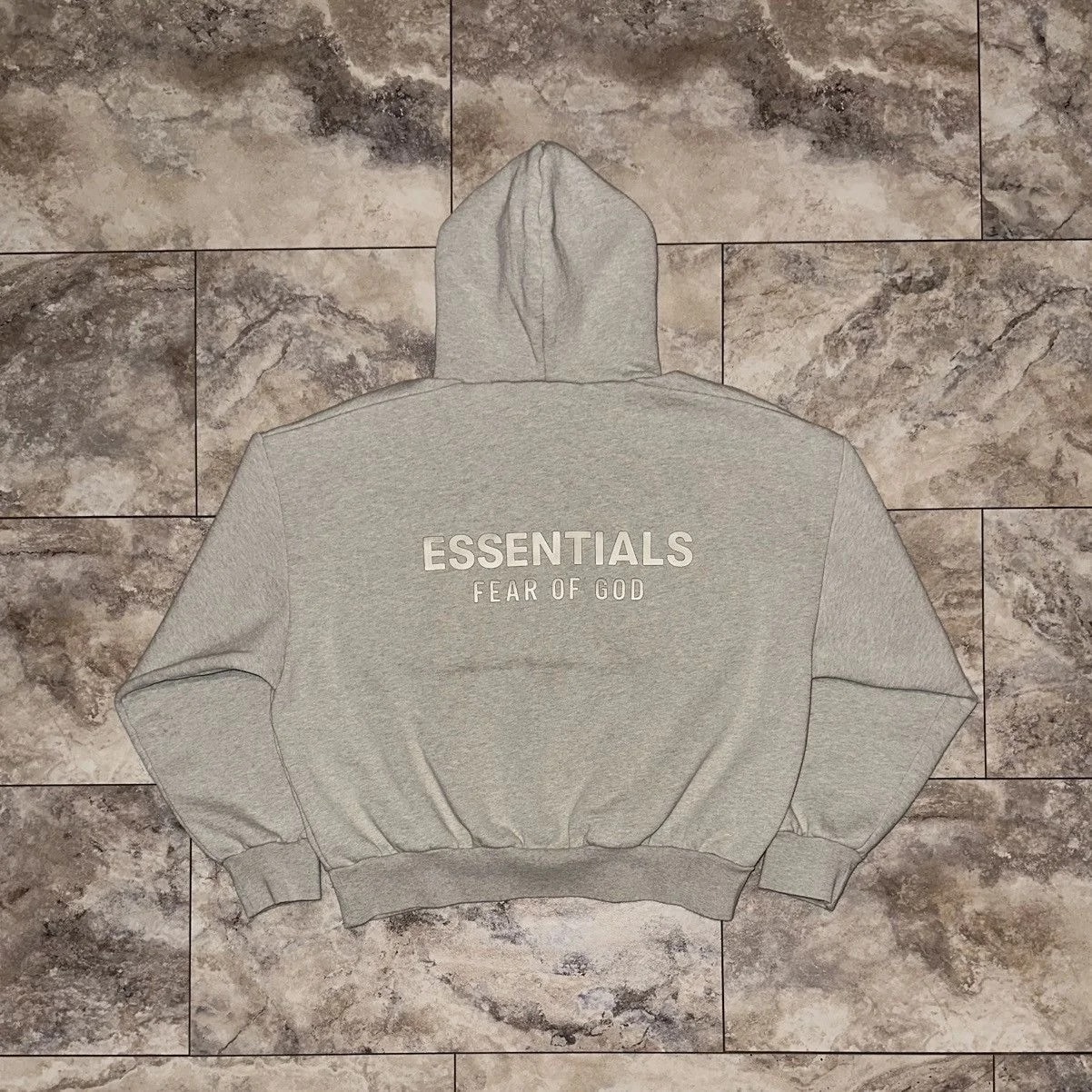 Fear of God Essentials — Fear of God Essentials Hoodie Heather — streetwear — resale