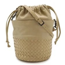 Bottega Veneta — Bottega Veneta Crossbody Drawstring Leat — Handbag — resale