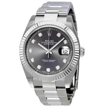 Rolex — Datejust 41 Rhodium Diamond Dial Automatic 126334RDO — Watch — resale