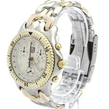TAG Heuer Sel Chronograph Gold Plated Steel S35.006 Polished BF588874 2