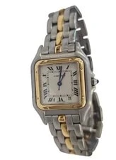 Cartier Panther 27mm Single Row in Stainless Steel and 18 Kt Yellow Gold 2