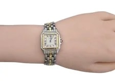 Cartier Panther 27mm Single Row in Stainless Steel and 18 Kt Yellow Gold 4