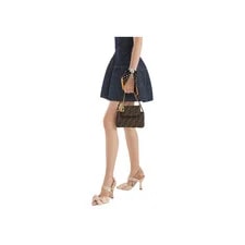 Fendi Baguette Monogram Fabric Mini Handheld 4
