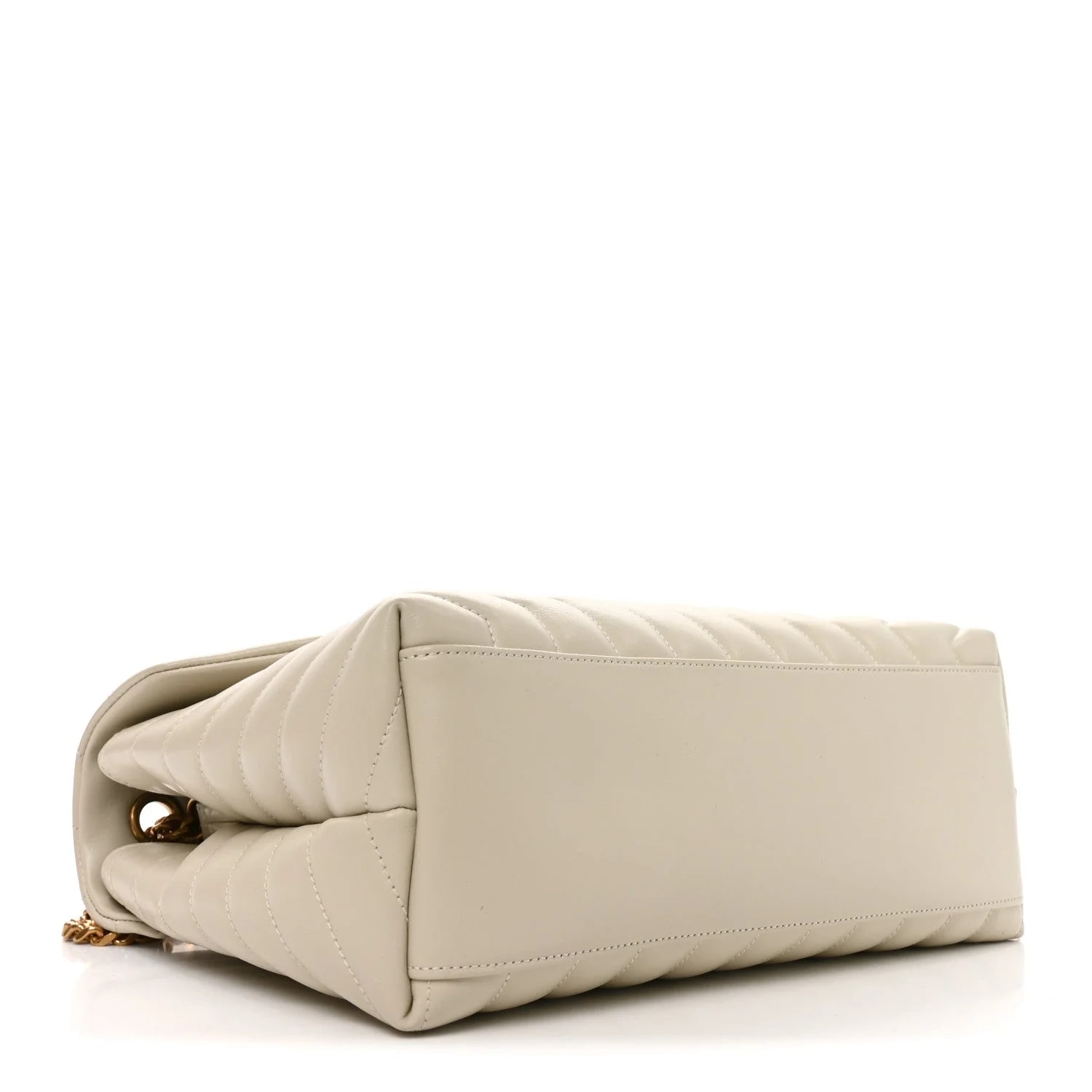 Y Medium Loulou Chain Satchel Crema Soft 4