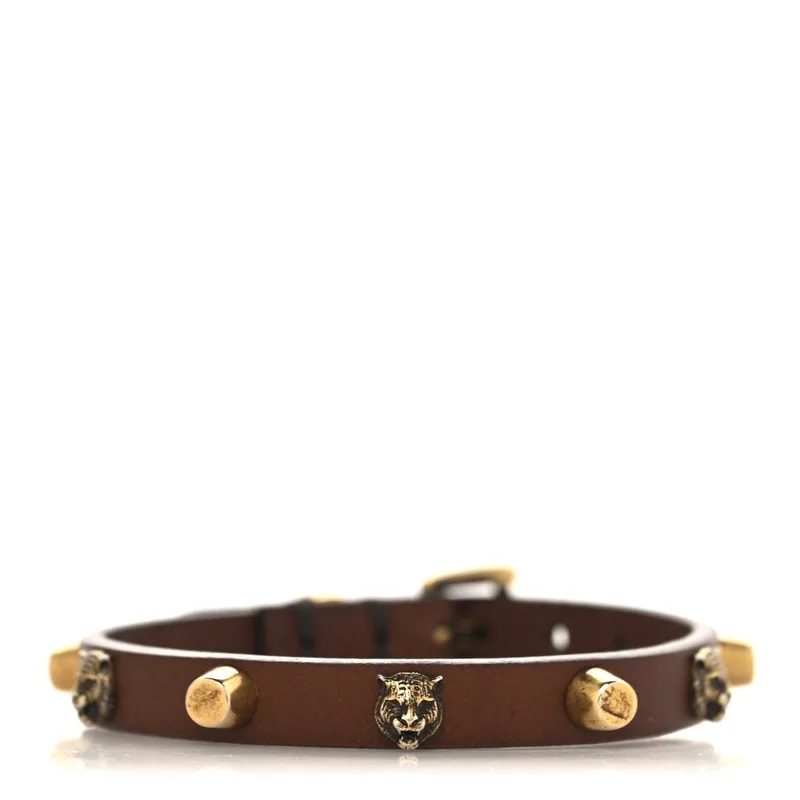 Gucci — Feline Head Spike Cuoio — Jewelry — resale