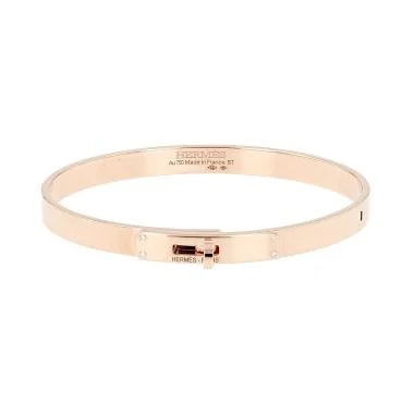 Hermès — Hermès Kelly Small Bangle in Rose Gold and Diamonds — Jewelry — resale