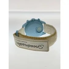 OMEGA◆Quartz /analog/--/BLU/WHT 4