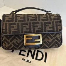 Fendi Baguette Logo Monogram Chain Detail - Excellent #13Z5JP4 4