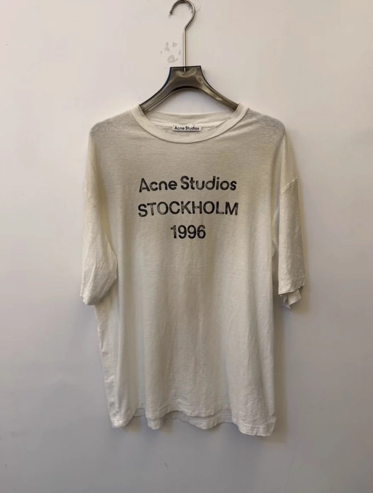 Acne Studios — Acne Studios 1996 Logo Loose Spray Print T-Shirt K47 — streetwear — resale