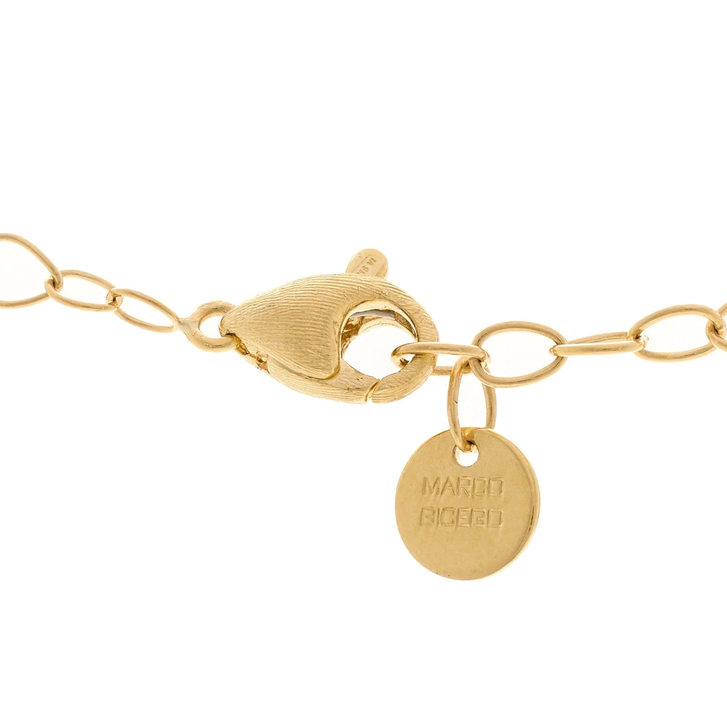 18K Yellow Gold Mother of Pearl Lunaria 4