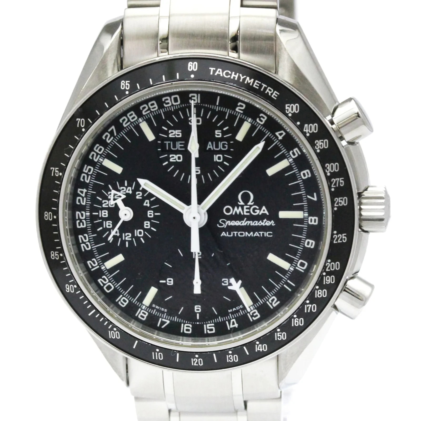 Omega — Omega Speedmaster Date Chronograph Automatic Stainless Steel — Watch — resale
