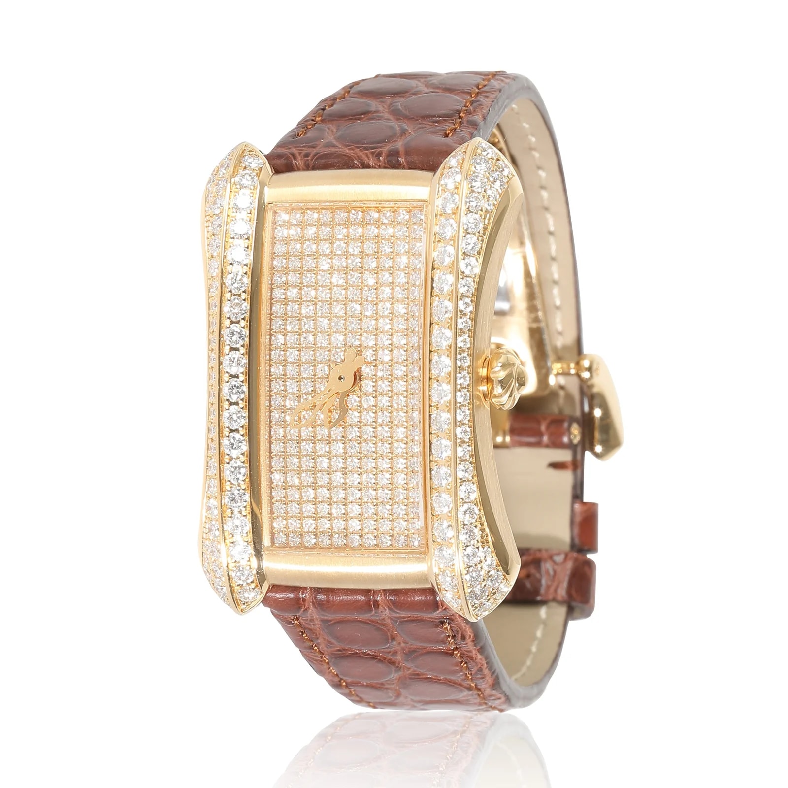 Carl F. Bucherer — Carl F. Bucherer Alacria Queen 10702.01.90.11 18kt Yellow Gold Pave Diamond 18k Wrist — Watch — resale