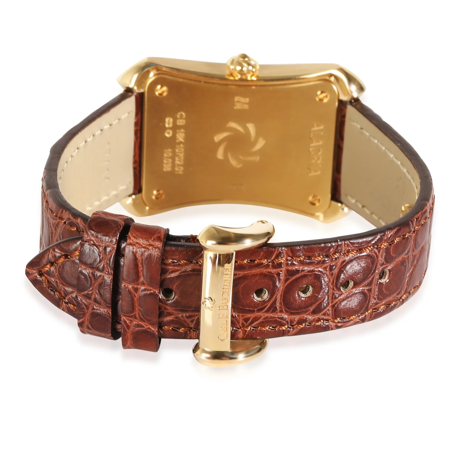Carl F. Bucherer Alacria Queen 10702.01.90.11 18kt Yellow Gold Pave Diamond 18k Wrist 2