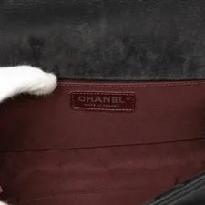 Chanel Old Medium Chevron Boy Flap Crossbody 4