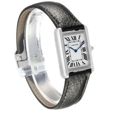 Cartier Tank Solo Small Silver Roman Dial Steel WSTA0030 3