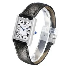 Cartier Tank Solo Small Silver Roman Dial Steel WSTA0030 4