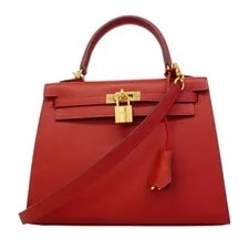 Hermès — Auth [6de6052-g] Hermes Kelly 25 Etope Metal Fitting U 2... — Handbag — resale