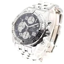 Breitling Chronomat A13358 39mm SS Black / Silver #C6619 2