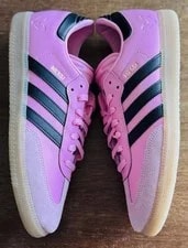 Size 9 - Lionel Messi X Adidas Samba Inter Miami CF - Debossed Home Kit 3