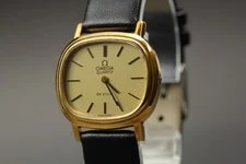 [Exc+5] Omega de Ville Cal.1430 Gold Quartz From Japan 2