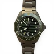Tag Heuer Aquaracer 300M Professional 300 Full Set Titanium Green Dial WBP208B. 3
