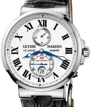 Worldofluxuryus — Ulysse Nardin Marine Chronometer Anniversary 160 Platinum — Watch — resale