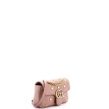 Gucci Pearly GG Marmont Flap Embellished Matelasse Mini 2