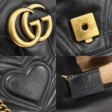 Gucci Matelassé Chevron GG Marmont Small Chain 150780138 2