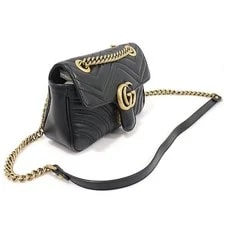 Gucci Matelassé Chevron GG Marmont Small Chain 150780138 4