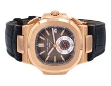 Patek Philippe Nautilus 5980R-001 40MM Rose Gold With Leather Strap 2