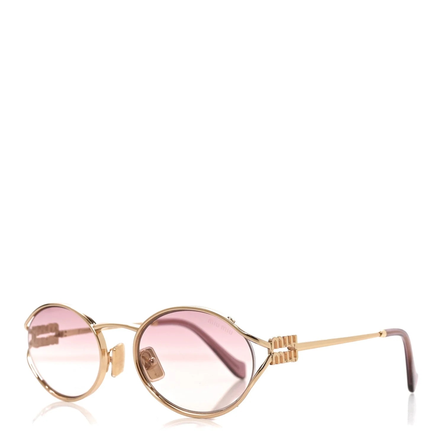 Miu Miu — Metal Oval Sunglasses SMU52Y — Accessory — resale