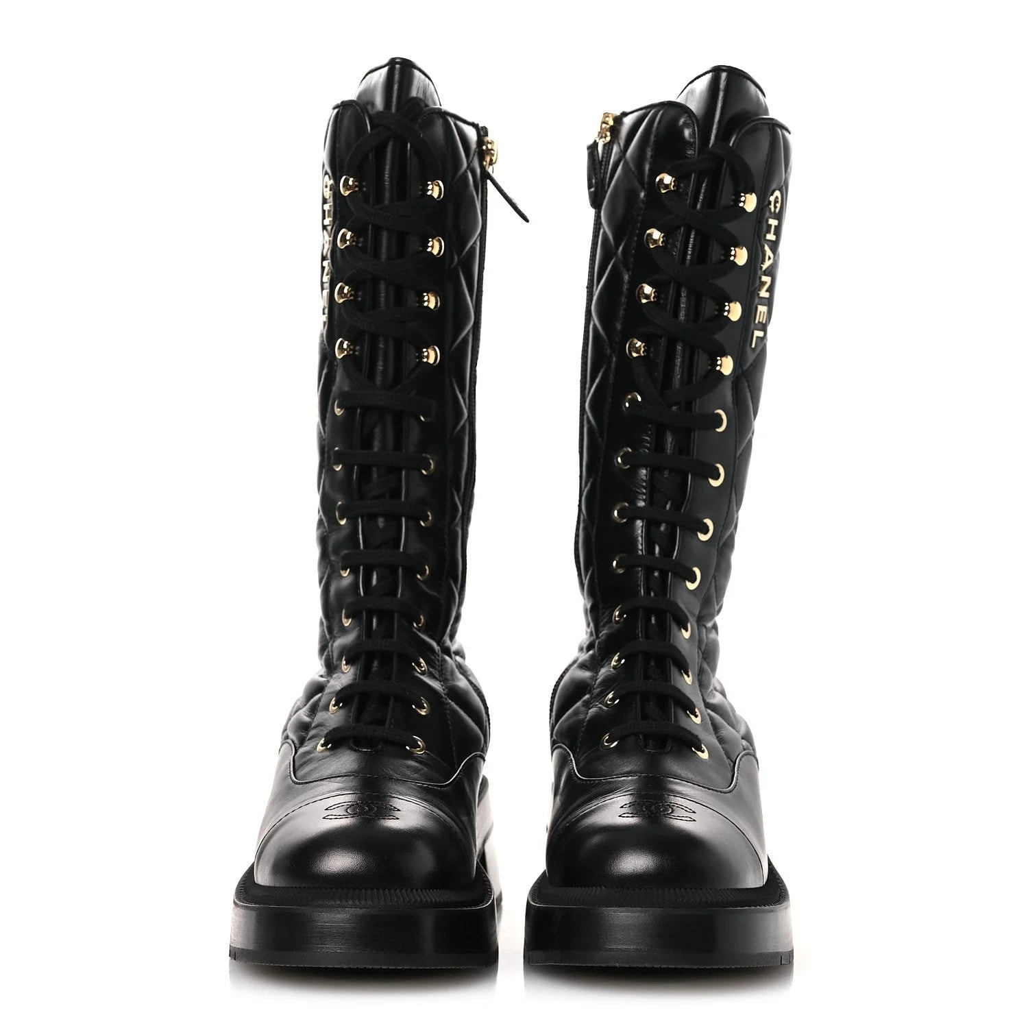 Logo Lace Up Tall Combat 39 3