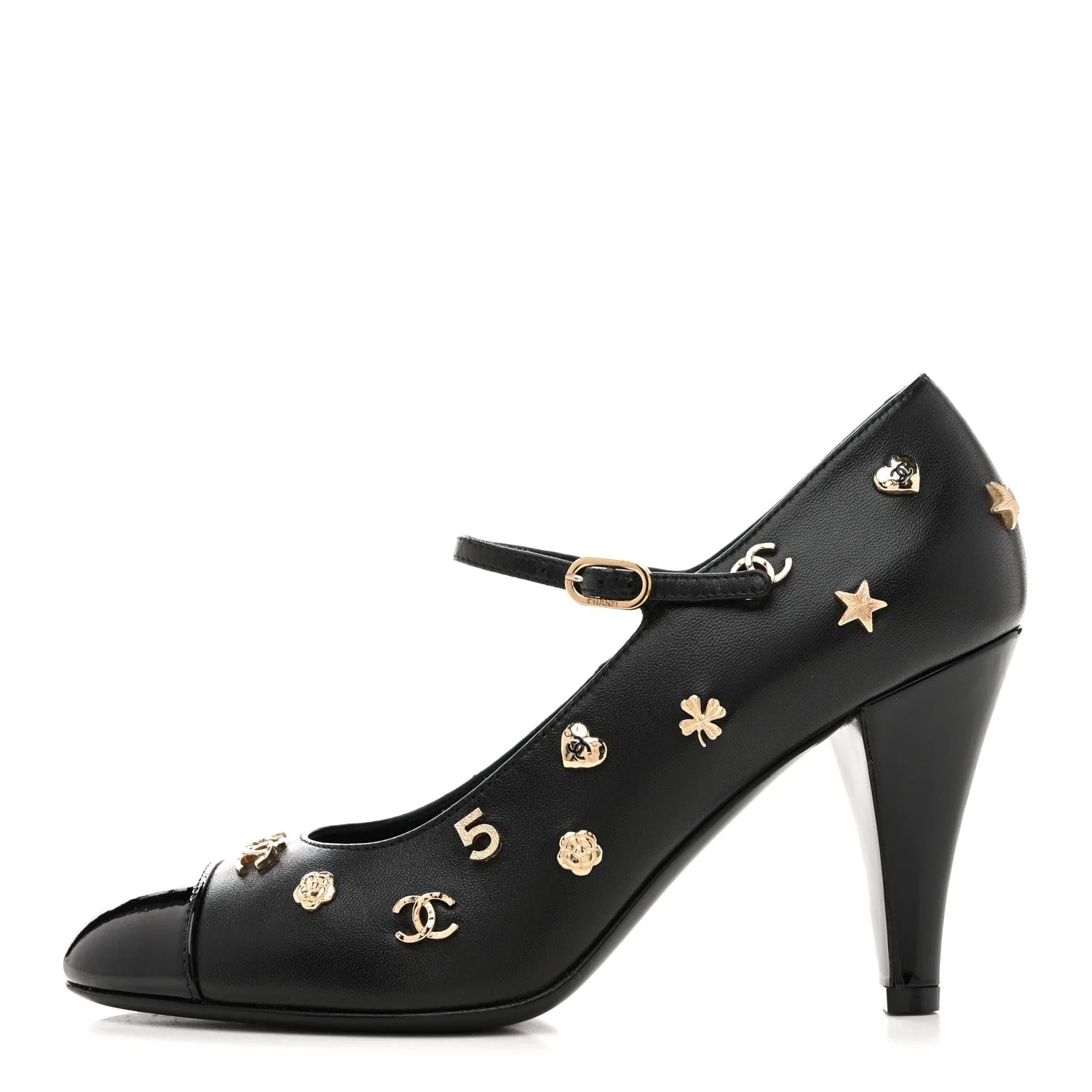 Chanel — Cap Toe Charms Mary Jane — Accessory — resale