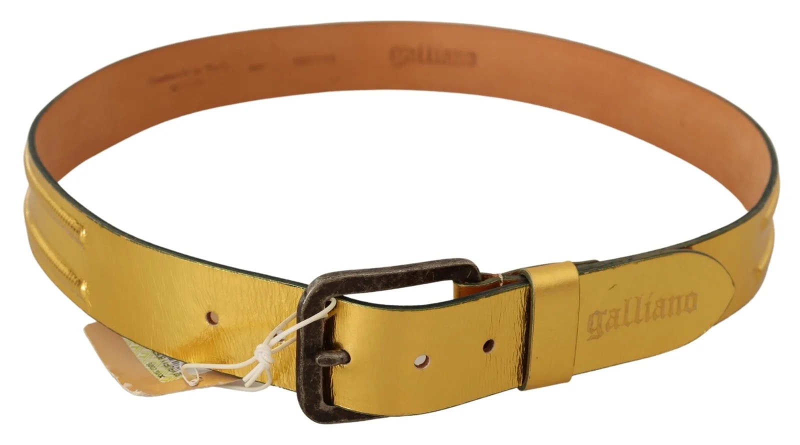 John Galliano Genuine Rustic Buckle Waist Belt 3