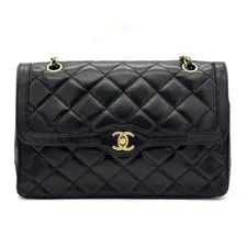 Chanel — Chanel : Matelasse Paris Limited W Flap W Chain W/dust Card; — Handbag — resale