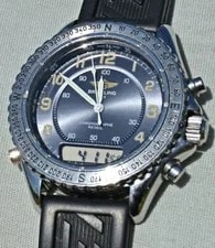 Breitling — Breitling Reveil Chronograph Ref. A51035 Blue Aviation Dial — Watch — resale