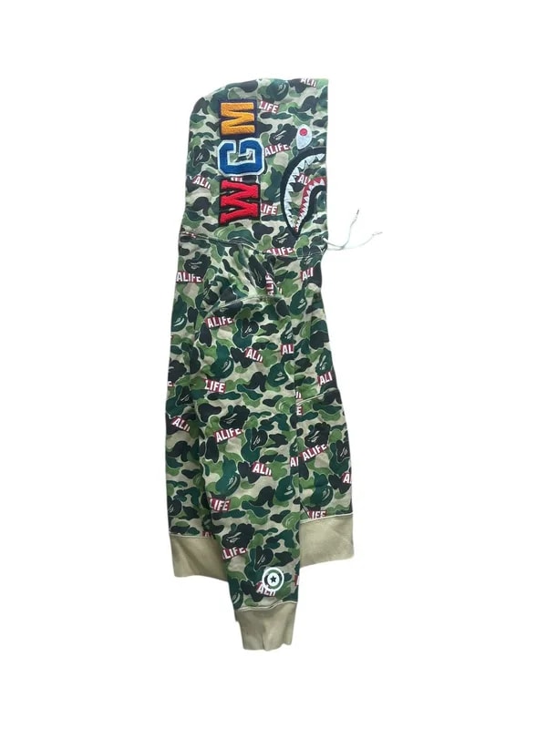BAPE — Bape Shark Full Zip Wgm Camo Streetwear Japan — streetwear — resale