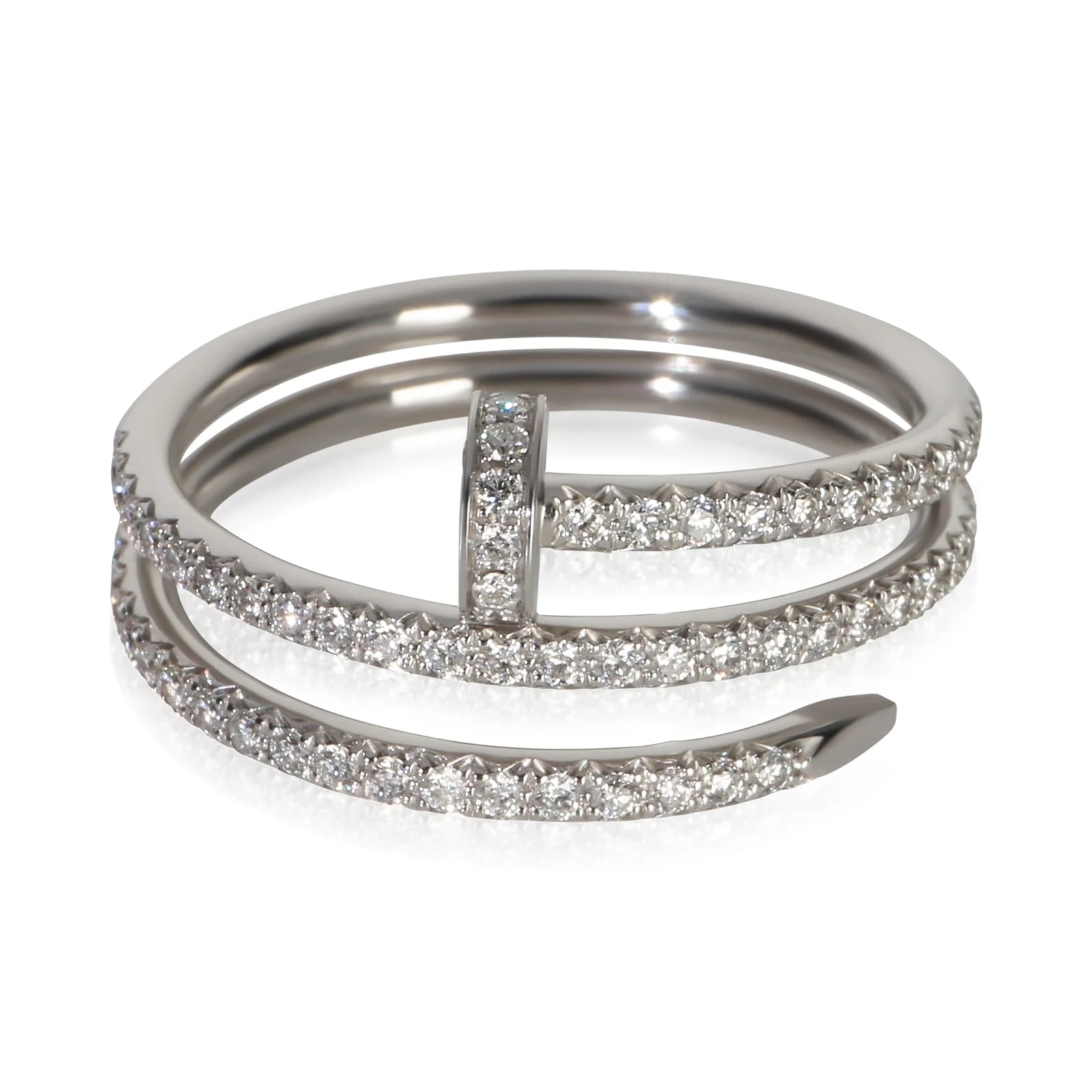Cartier — Cartier White Gold Small Model Double Juste Un Clou 18k — Jewelry — resale
