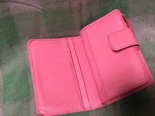 Prada Metal Bi Fold Wallet Geranio From Japan 4