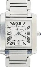 Cartier Tank Francaise LM W51002Q3 2302 Stainless Steel 28mm White Dial #WJW141 3
