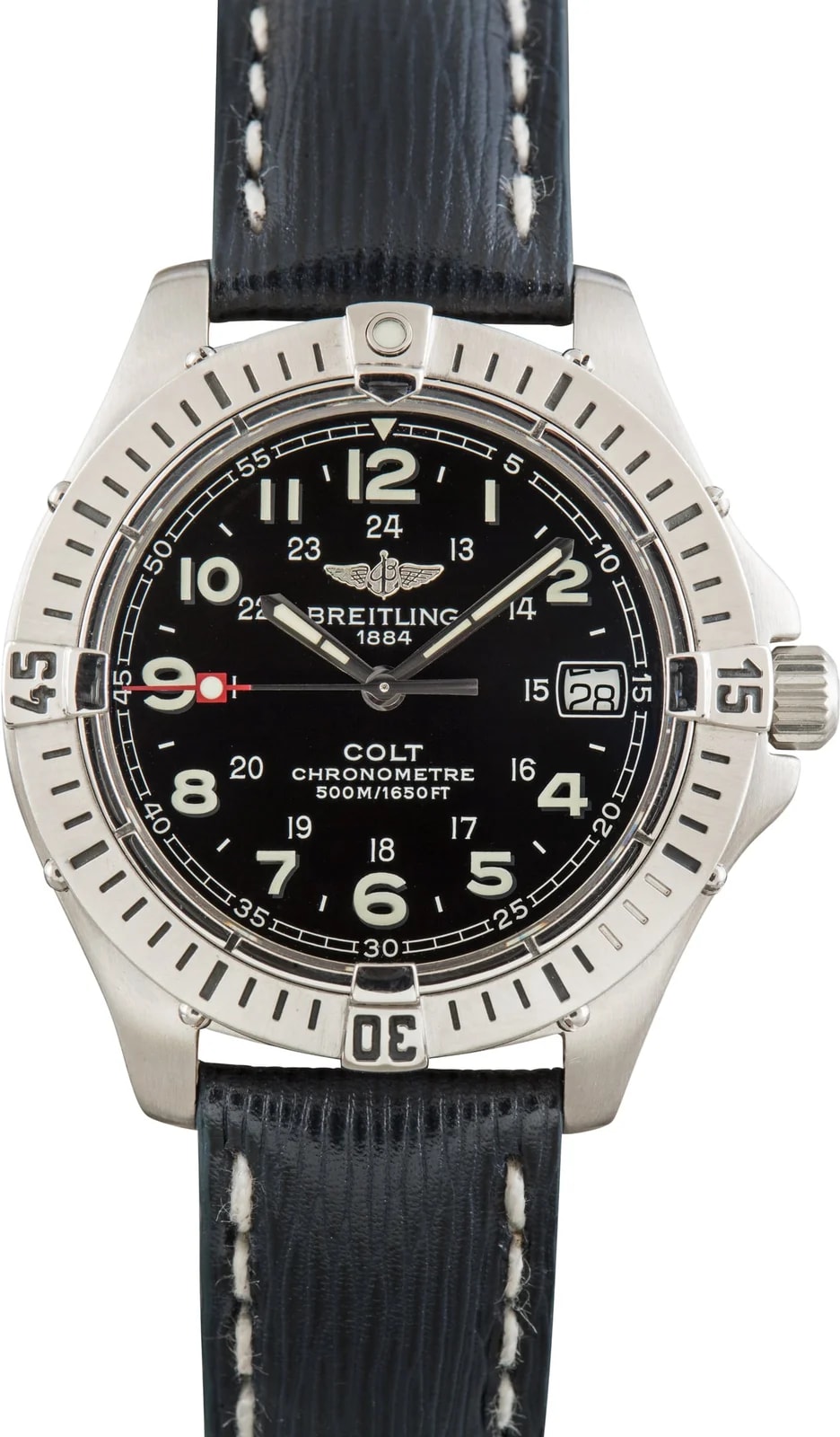 Breitling — Stainless Steel Breitling Colt Black Dial — Watch — resale