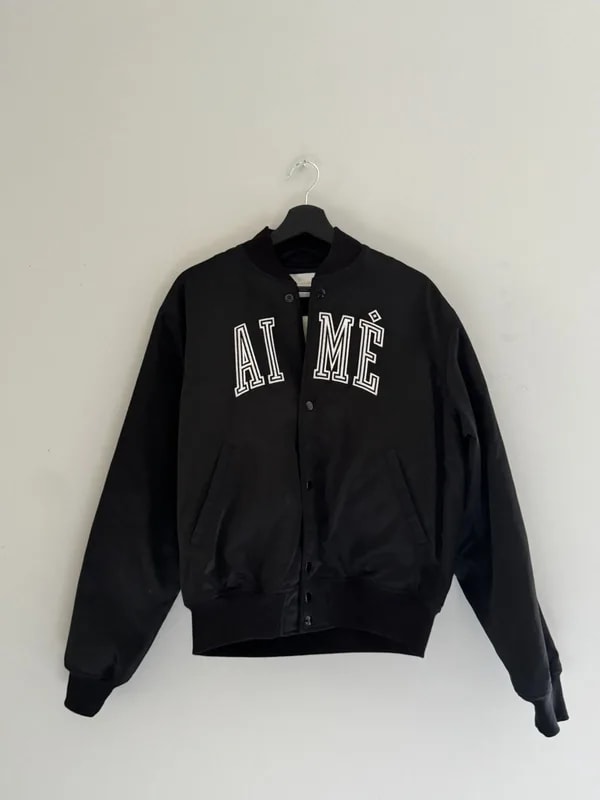 Aime Leon Dore Logo Varsity Bomber Jacket — Clothing — resale