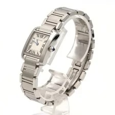 Cartier Tank Française SM W51008Q3 Stainless Steel Quartz #260-00... 2