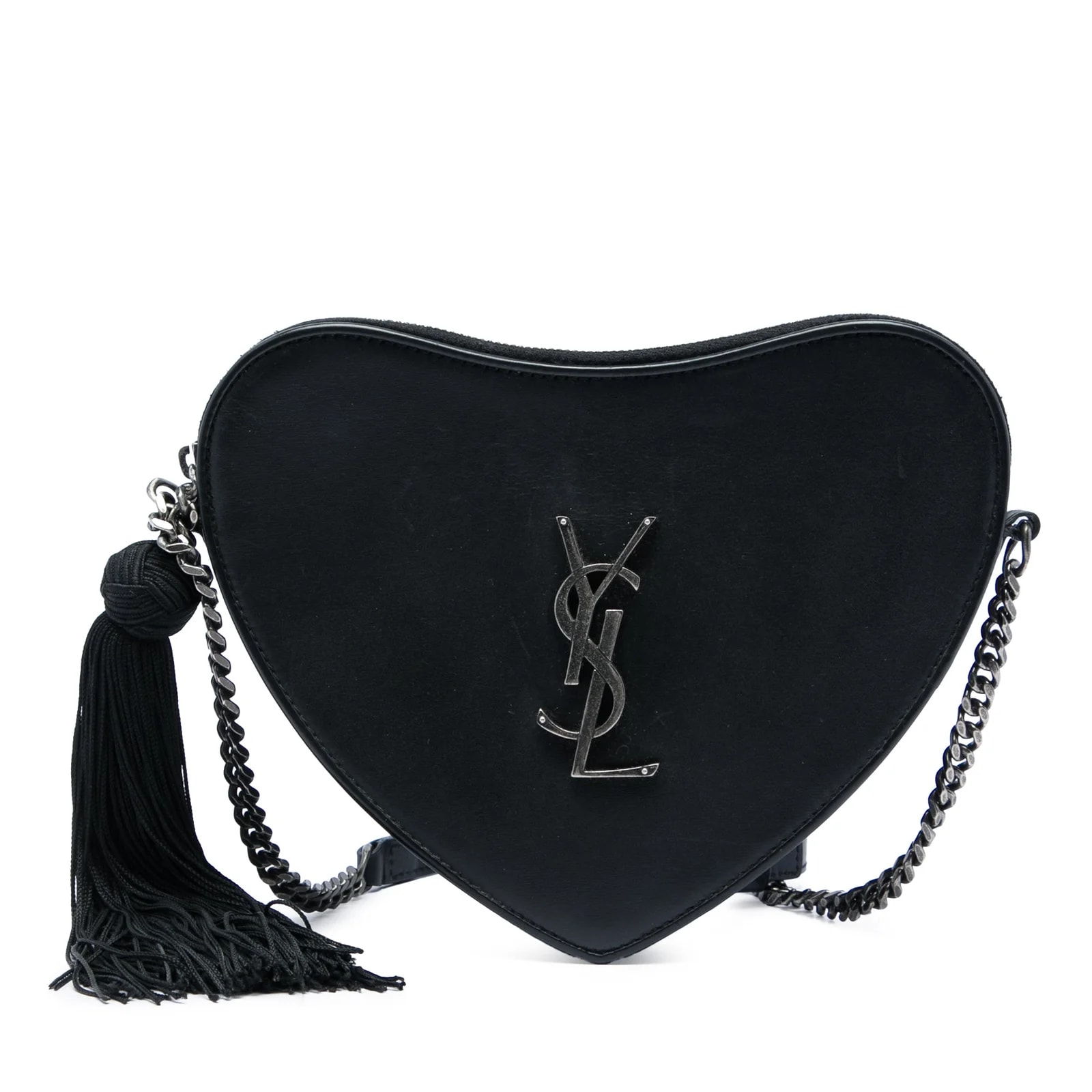 Saint Laurent — Sac Coeur Tassel Crossbody — Handbag — resale
