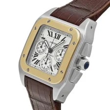 Cartier Santos W20091X7 55.2mm Stainless Steel Silver #WW1808 2