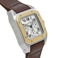 Cartier Santos W20091X7 55.2mm Stainless Steel Silver #WW1808 3