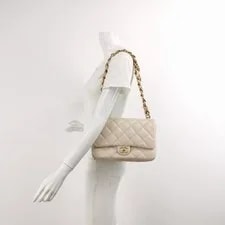 Auth Chanel Classic Flap Quilted CC Logo 2
