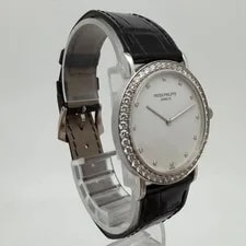 Patek Philippe Calatrava 18k White Gold White Diamond Dial 5006G 3